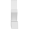Ekena Millwork Saratoga Architectural Grade PVC Gable Bracket, 108"W x 18"H x 4"D x 4"F, 4/12 Pitch GBP108X18X0404SAR00 - alternate 2